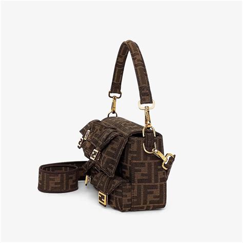 fendi baguette brown ff jacquard fabric bag|Fendi Baguette Jacquard FF fabric bag – voguenestco.